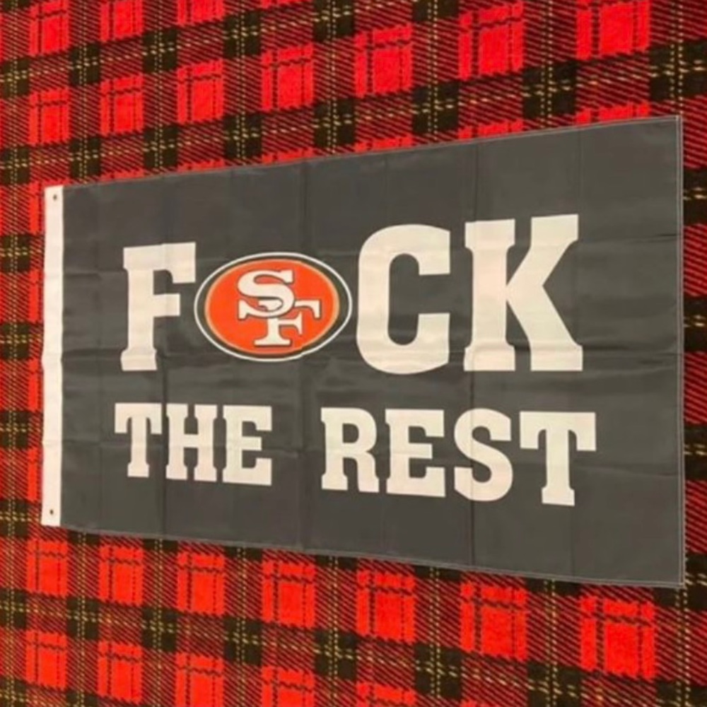 Brand new San Francisco 49ers banner flag